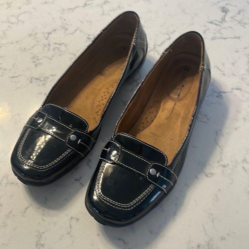 Womens Patent Leather Lofers